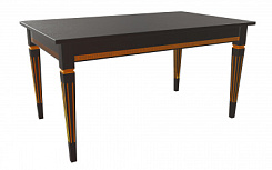 Стол Стар 1500(2000)*900*765 (столешница тон черный RAL9005 / подстолье тон черный RAL9005 + патина золото) Стол Стар 1500(2000)*900*765 (столешница тон черный RAL9005 / подстолье тон черный RAL9005 + патина золото)