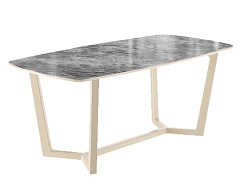 Стол Фрейм 1800*900*750 (мрамор серый глянец/ ноги дуб нордик) Стол Фрейм 1800*900*750 (мрамор серый глянец/ ноги дуб нордик)