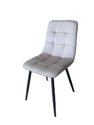 Стул Y2017 (каркас черный тк. коллекции Велюр серый(AG)) Стул Y2017 (каркас черный тк. коллекции Велюр серый(AG))